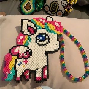 FESTIVAL EDC KANDI UNICORN NECKLACE 🌈 🦄